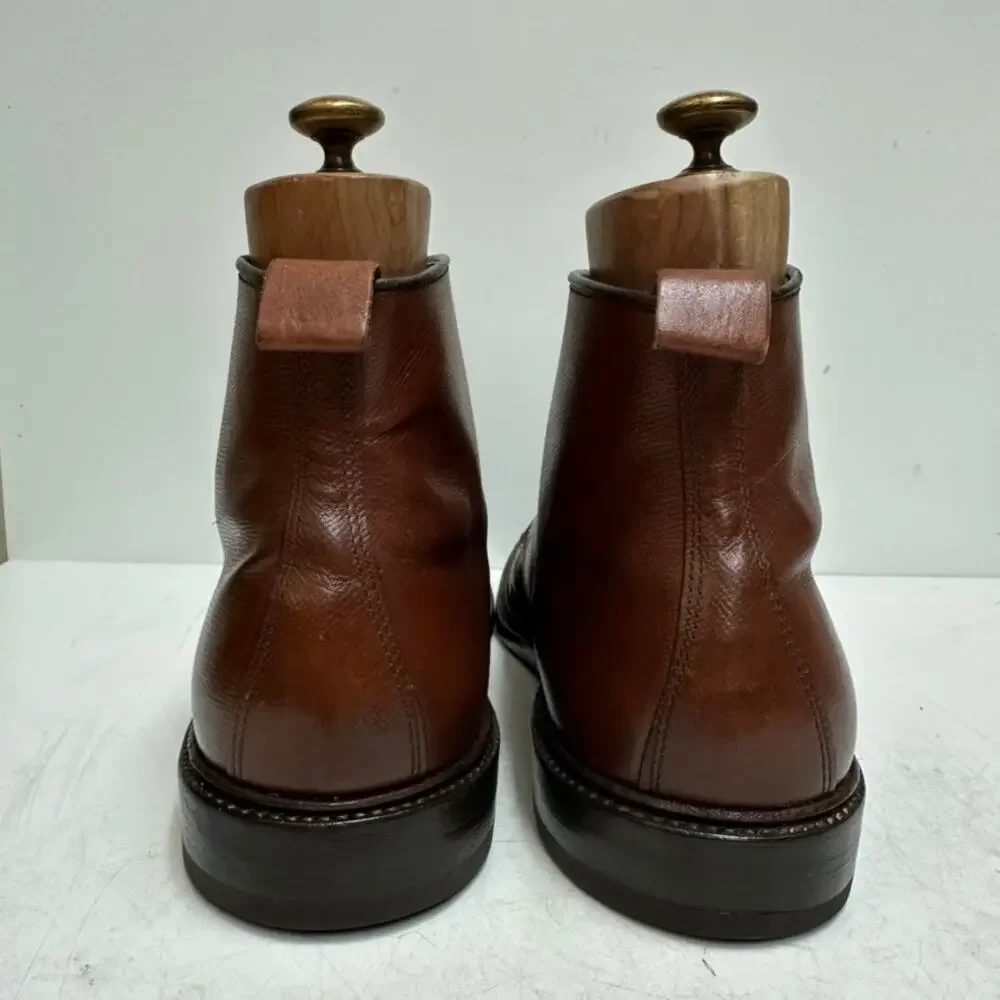 FULLY RESOLED Alden 40292C Brown Alpine Grain NST Tanker Boot Made in USA 11.5 D